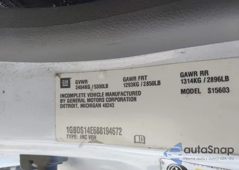 2008 Chevrolet Colorado Work Truck from USA, damaged, VIN 1GBDS14E688194672